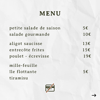 menu lascours ©Eric allié